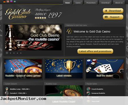 Gold Club Casino Screenshot