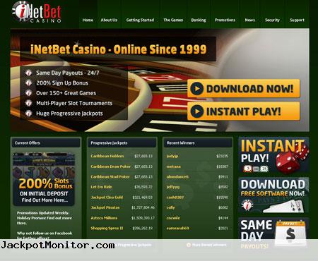 iNetBet Casino Screenshot