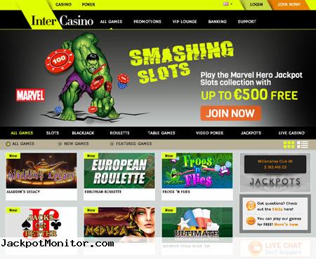 InterCasino Screenshot