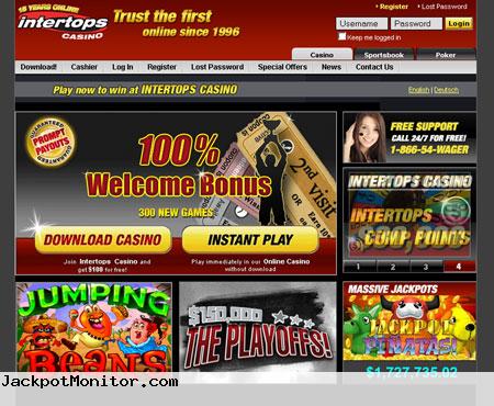 Intertops Casino Screenshot