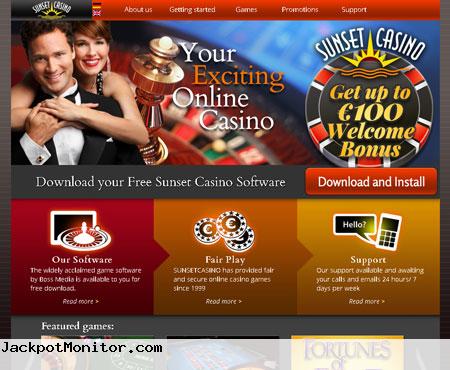 Sunset Casino Screenshot